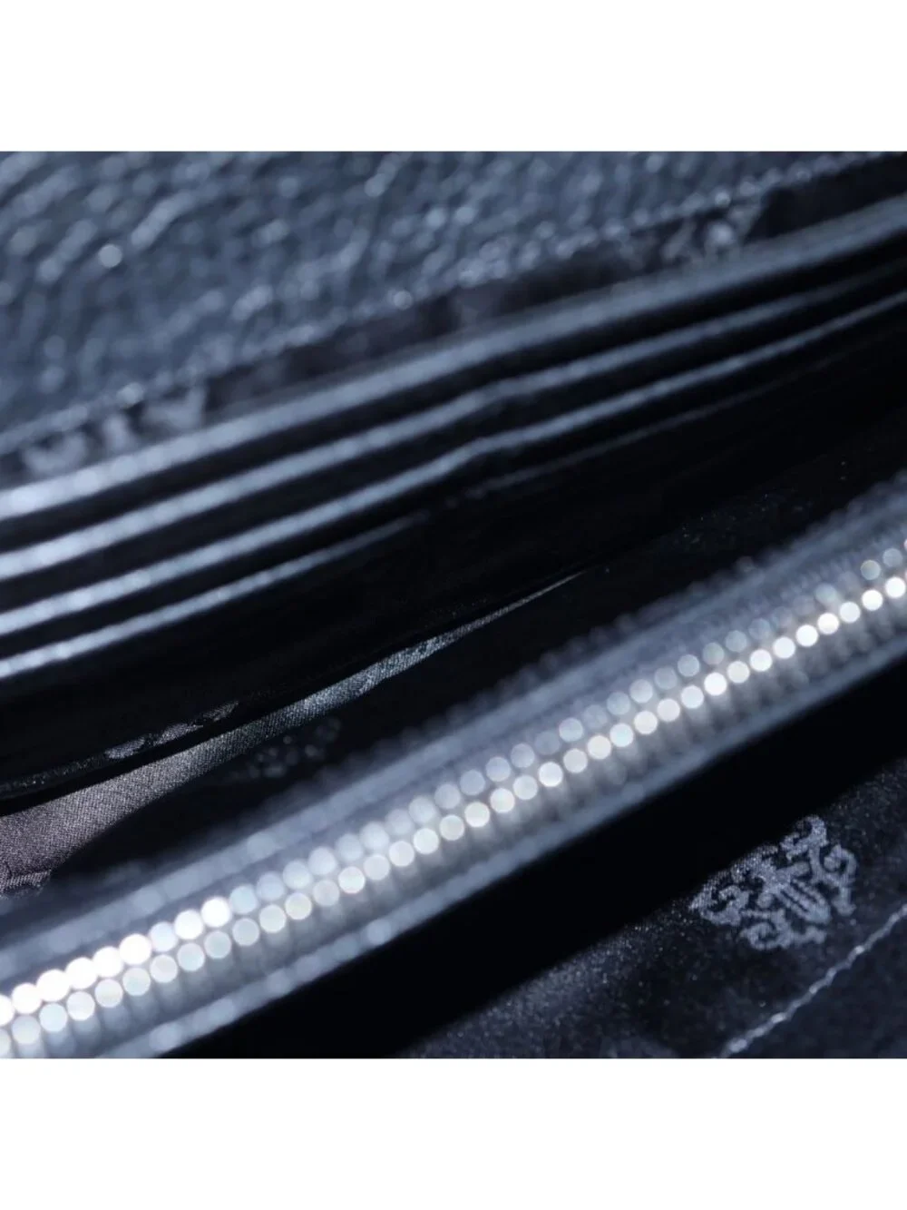 Chrome Hearts Judy Cross Ball Button Leather Wallet Black